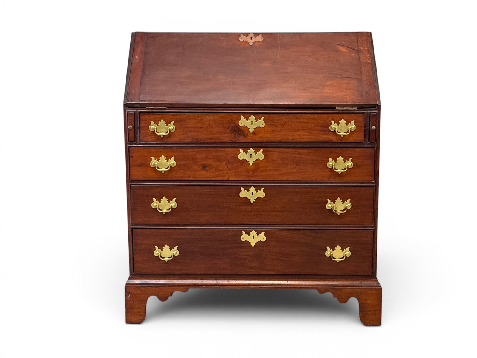 Chippendale Mahogany Slant Lid Desk (1 of 9)