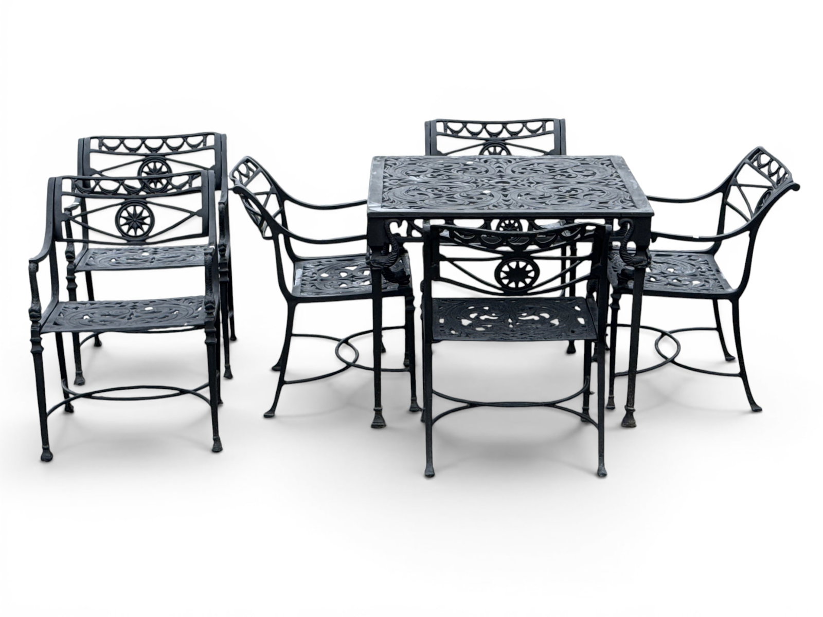 Attrib. Kenneth Lynch & Sons Star and Dolphin Patio Set (1 of 6)