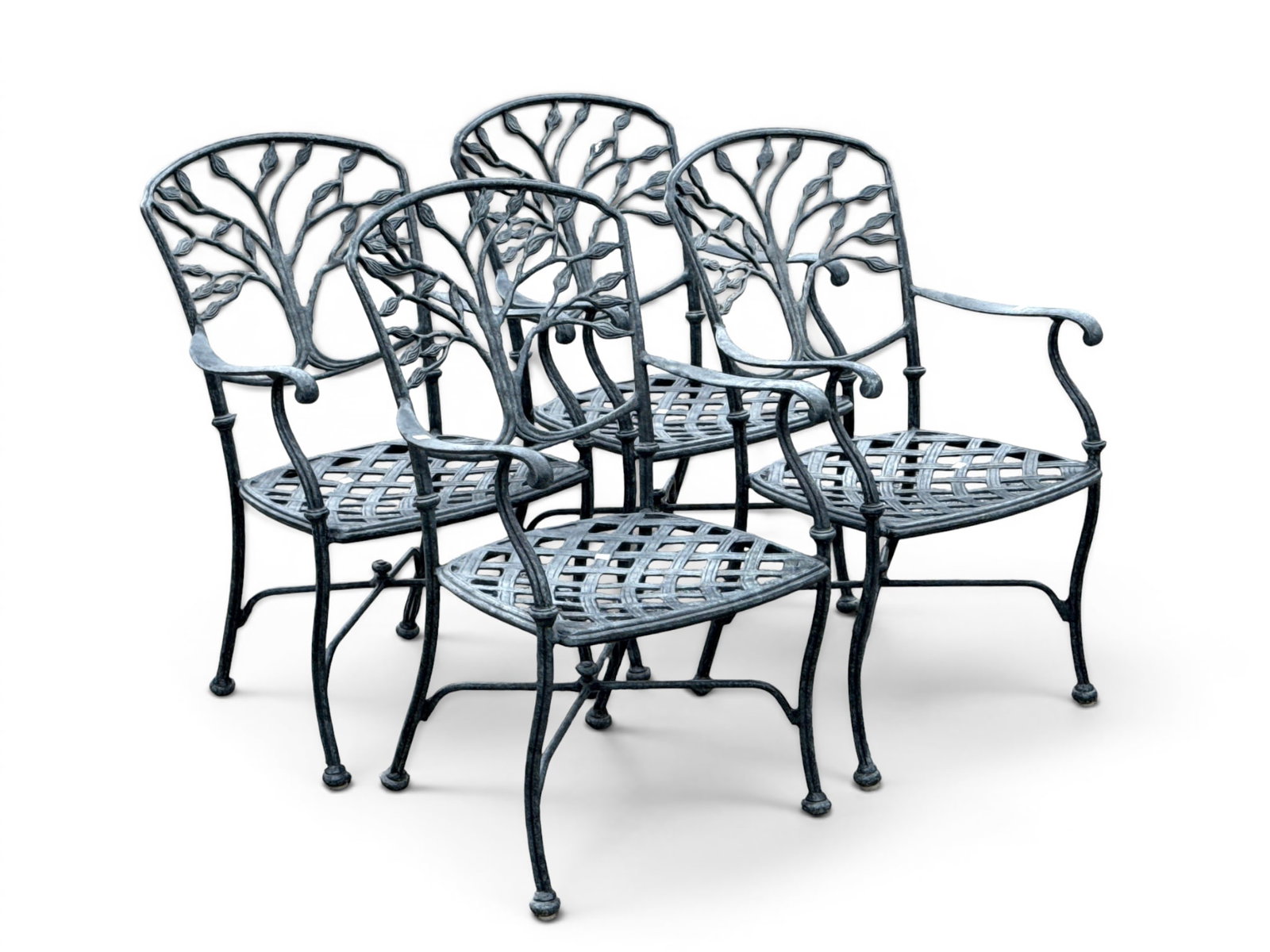 Four Woodard Heritage Tree of Life Patio Armchairs (1 of 4)