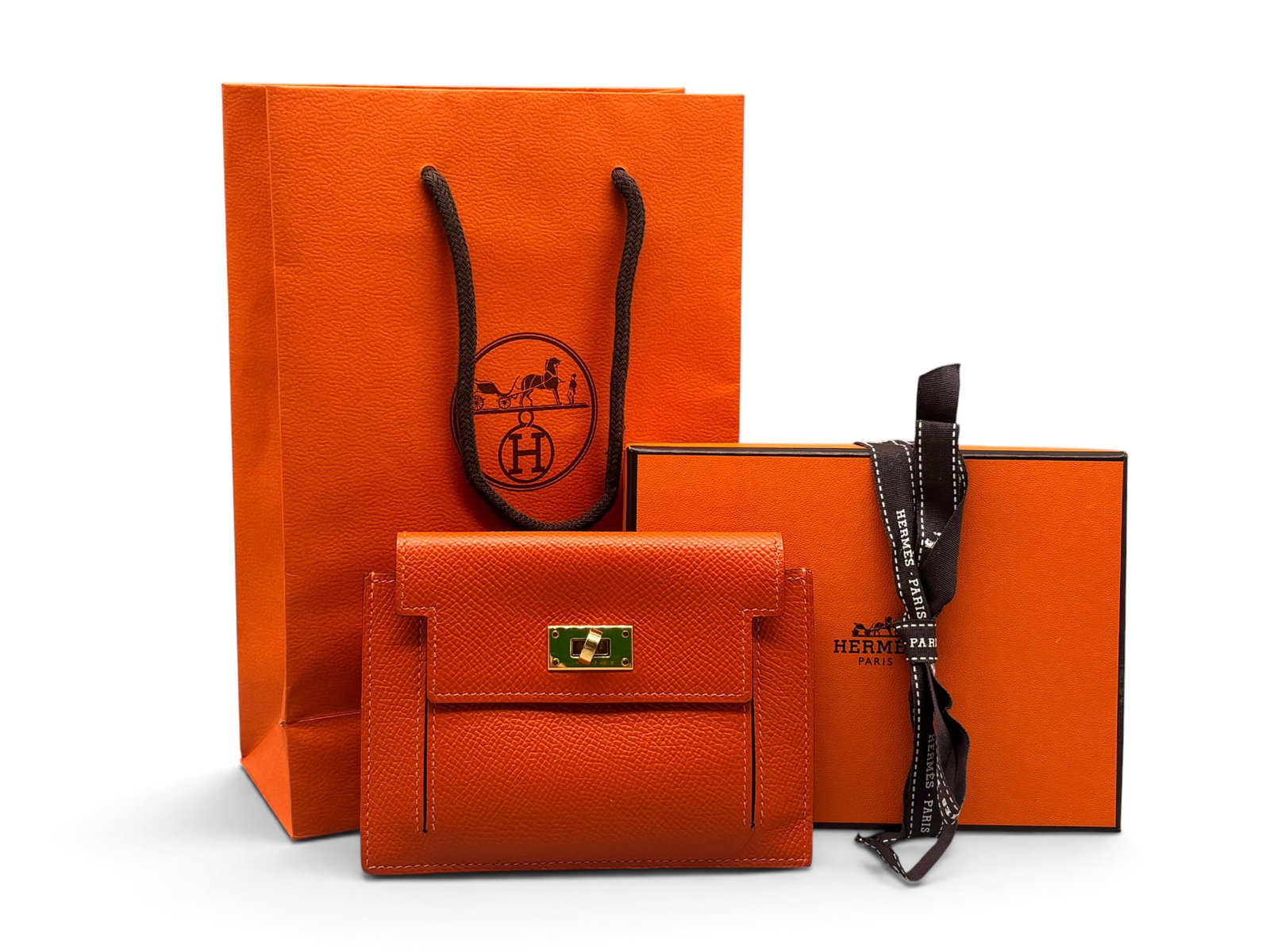 Hermes Kelly Compact Leather Wallet (1 of 8)
