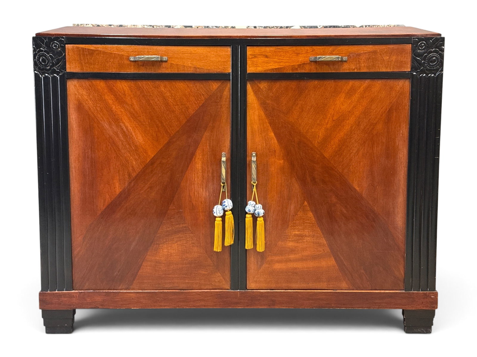 Art Deco Marble Top Buffet Cabinet (1 of 7)