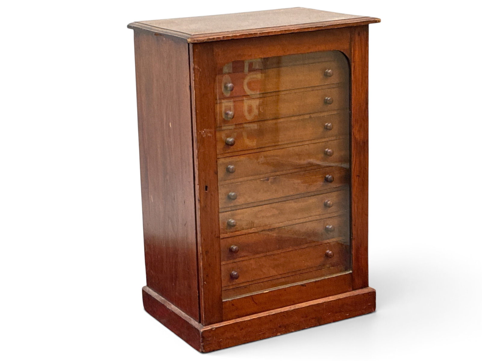 Victorian Mahogany Collectors Cabinet (1 of 5)