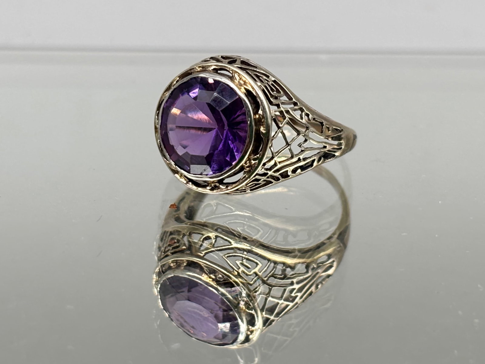 Art Deco 14K Amethyst Ring (1 of 5)