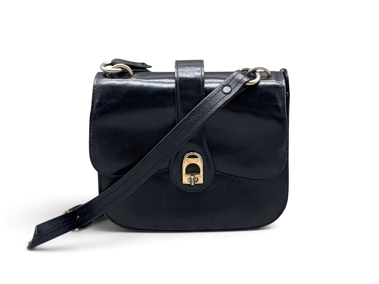 Gucci Black Leather Shoulder Bag (1 of 6)