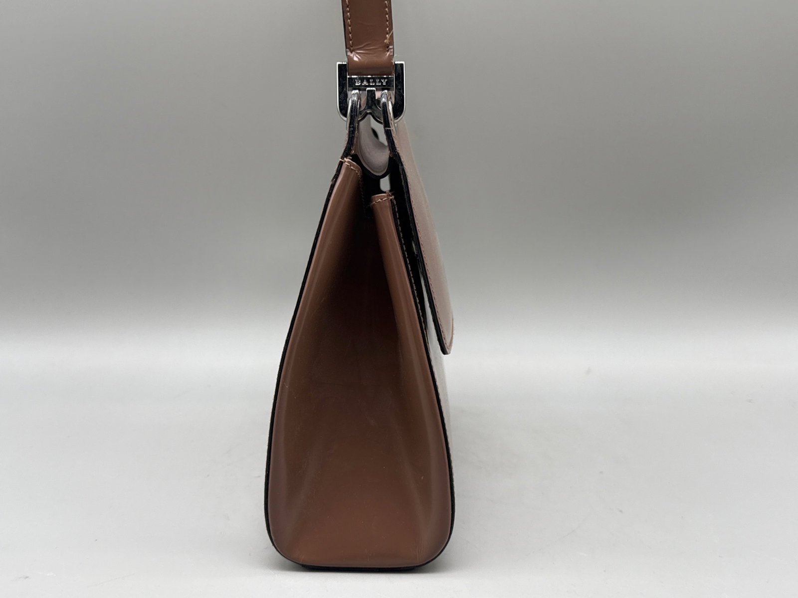 Bally Brown Structured Leather Handbag - 3