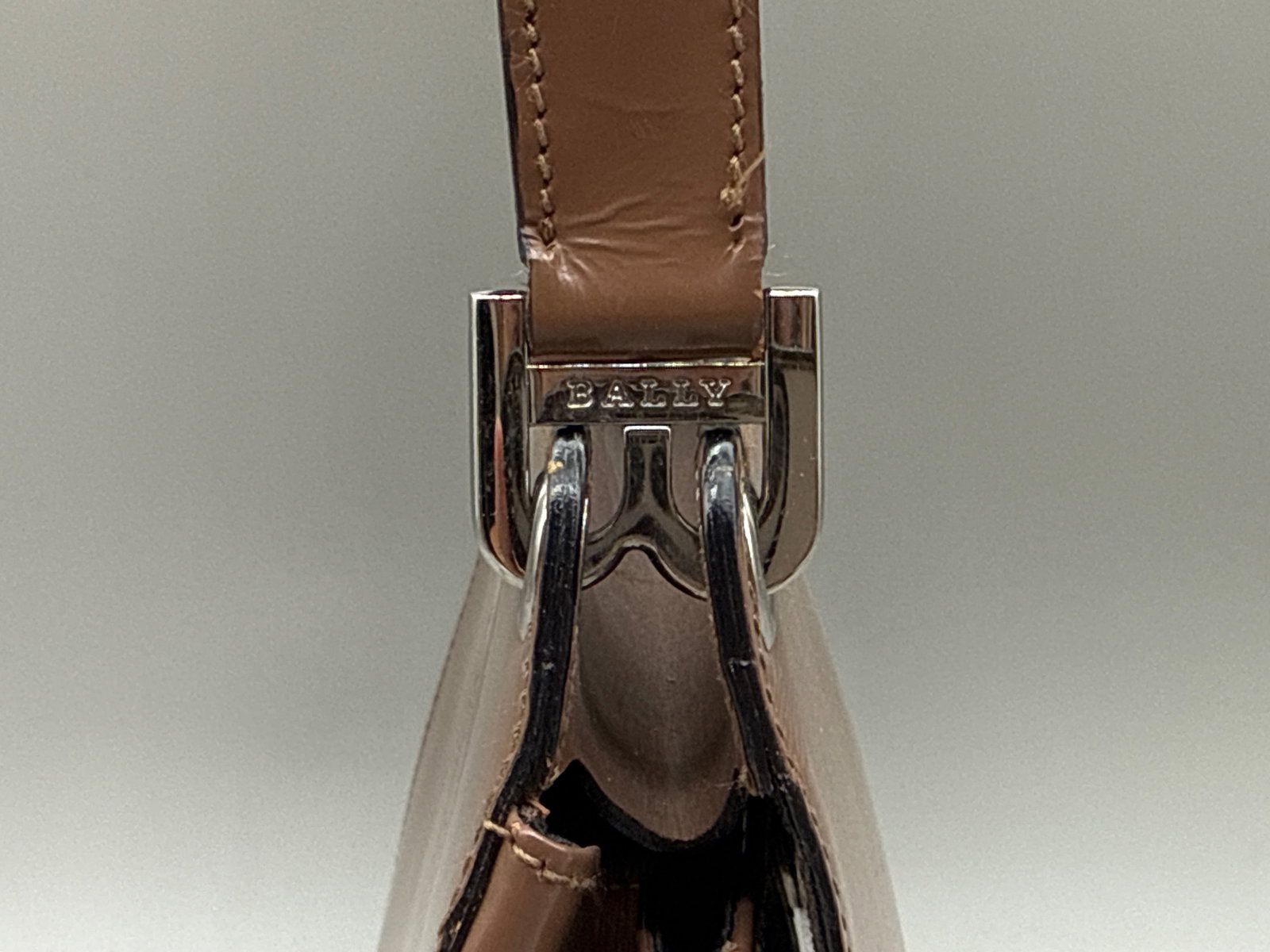 Bally Brown Structured Leather Handbag - 4