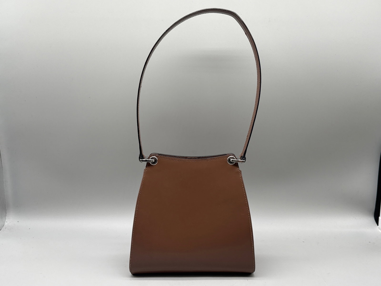 Bally Brown Structured Leather Handbag - 5