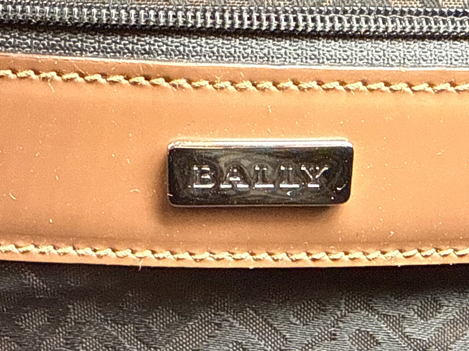 Bally Brown Structured Leather Handbag - 6