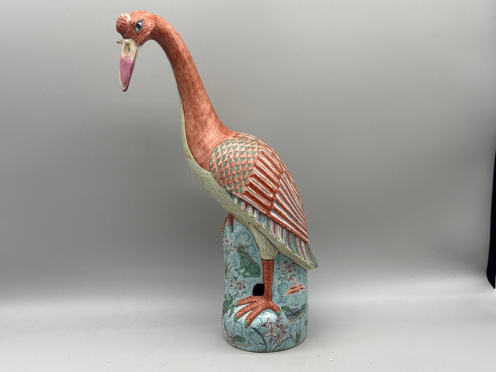 Two Chinese Export Crane Figures - 9