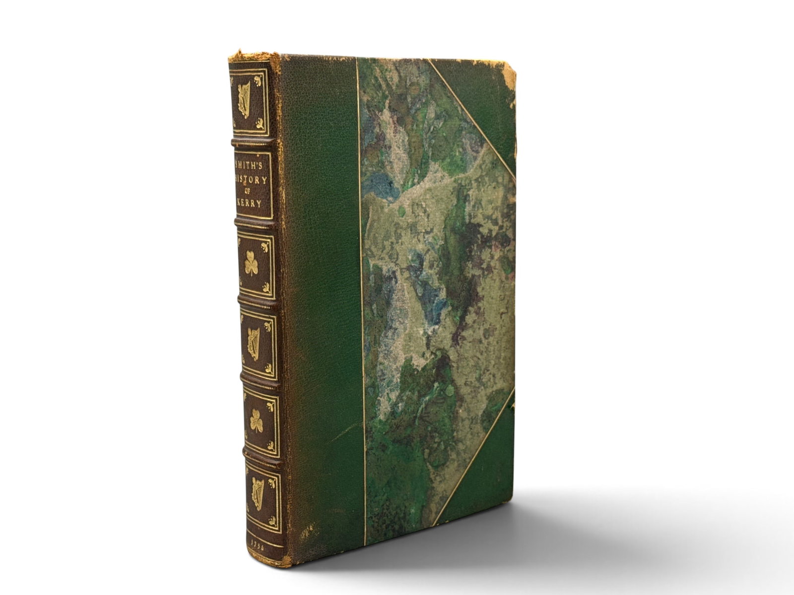 Charles Smith: The State of the Country of Kerry: "The State of the Country of Kerry"by Charles Smith, illustrated and embellished with a map of the country. Dublin. Printed for the Author, 1736. 8-1/2in tall x 5in wide. | You have additional