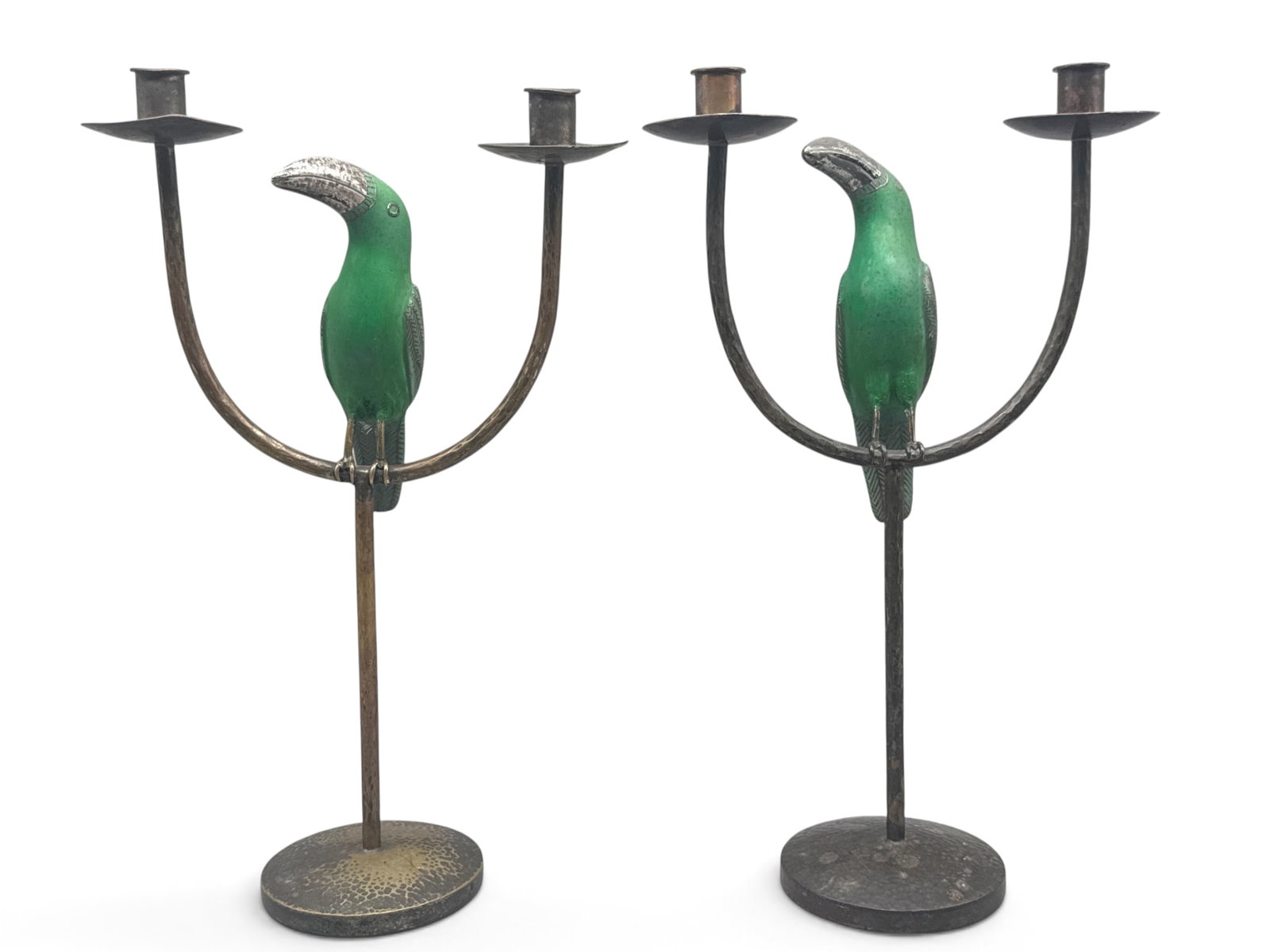 Pr. Emilia Castillo Silverplate Toucan Candelabras (1 of 5)