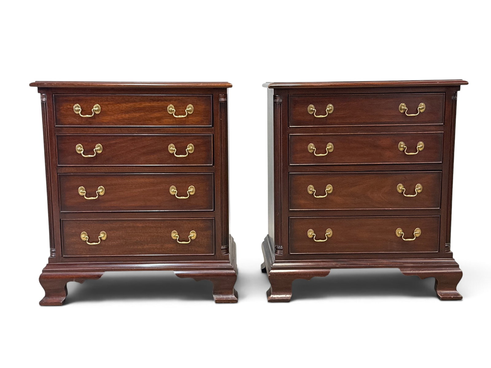 Pair of Henkel Harris Mahogany Nightstands (1 of 9)