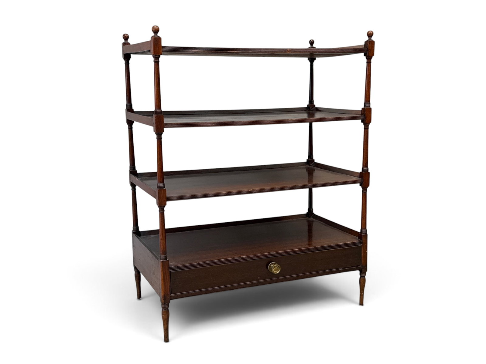 English Regency Mahogany Whatnot Shelf (1 of 6)