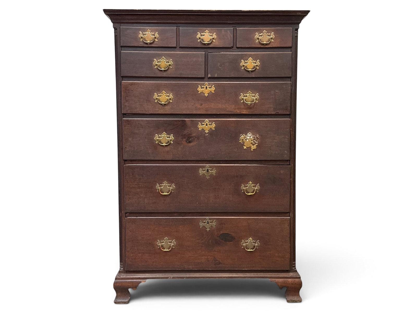 Pennsylvania Chippendale Walnut Tall Chest of Drawers (1 of 8)