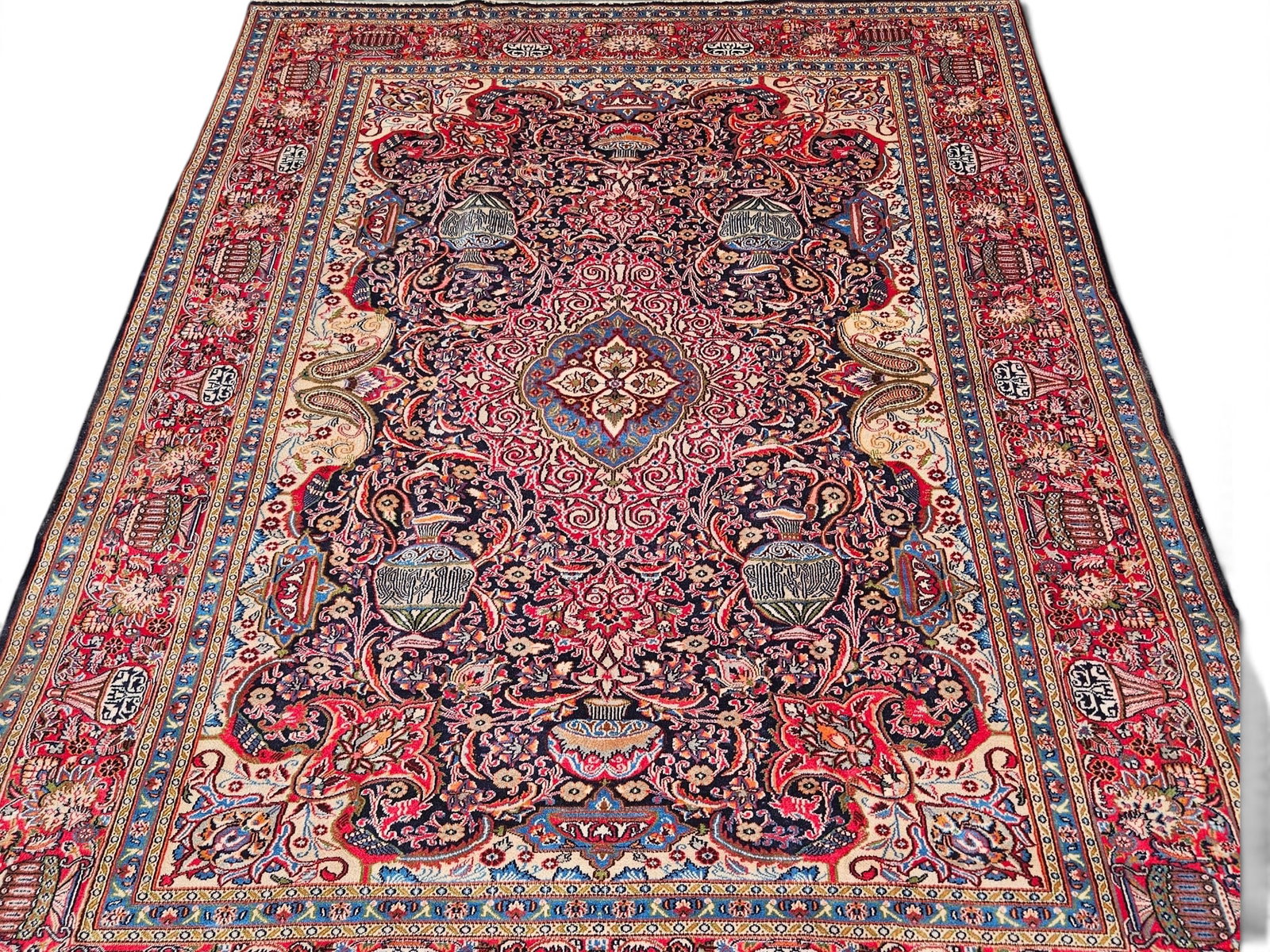 Hand-Knotted Persian Kashmar-style Room Size Carpet (1 of 6)