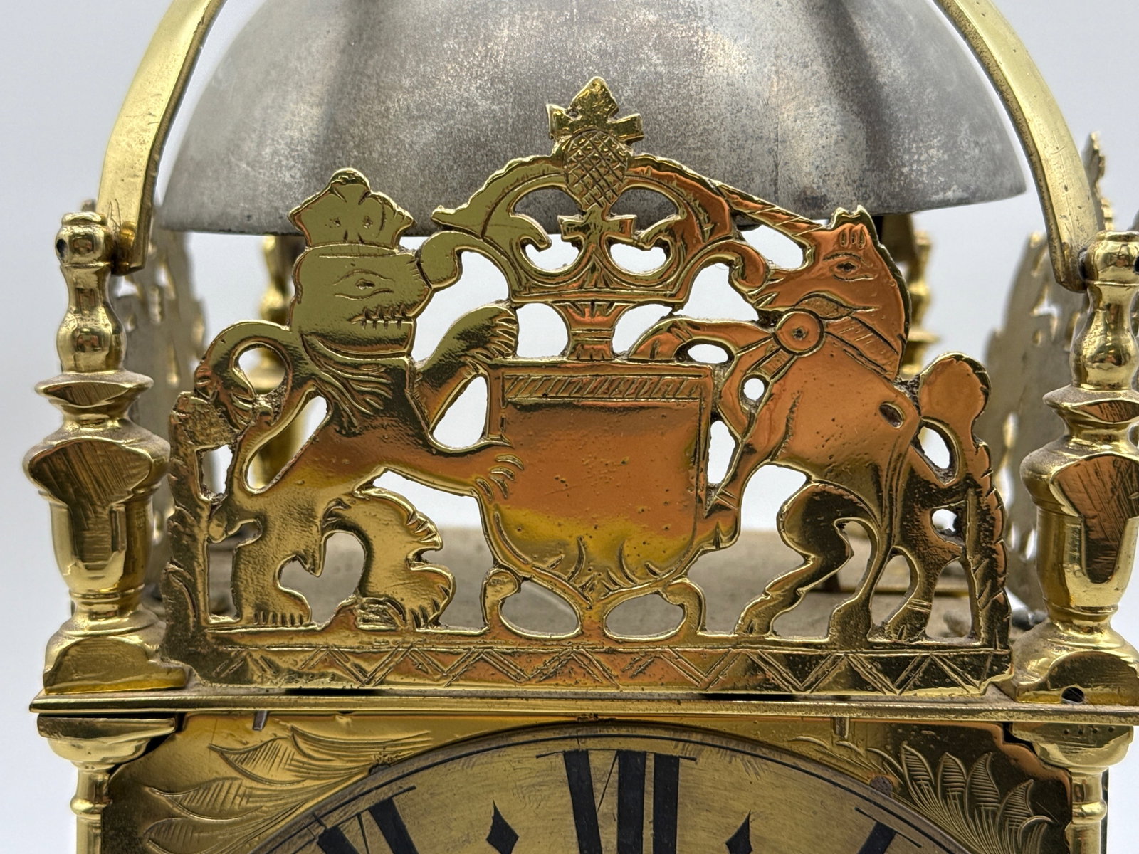 English Brass Lantern Clock - 3