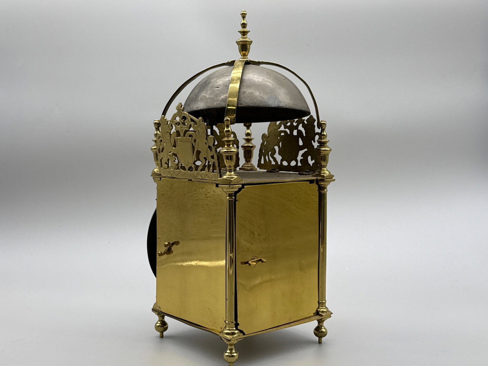 English Brass Lantern Clock - 4