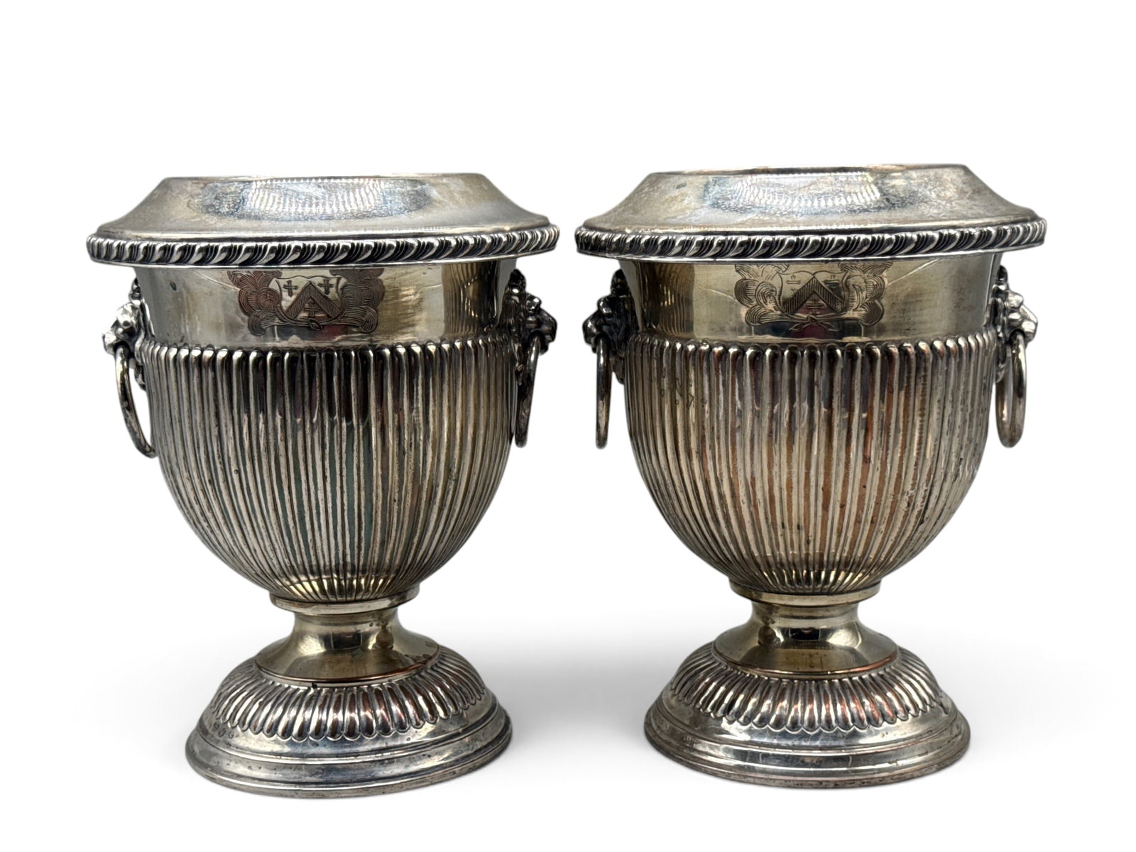 19th C. Neoclassical Silver-Plated Champagne Coolers (1 of 7)