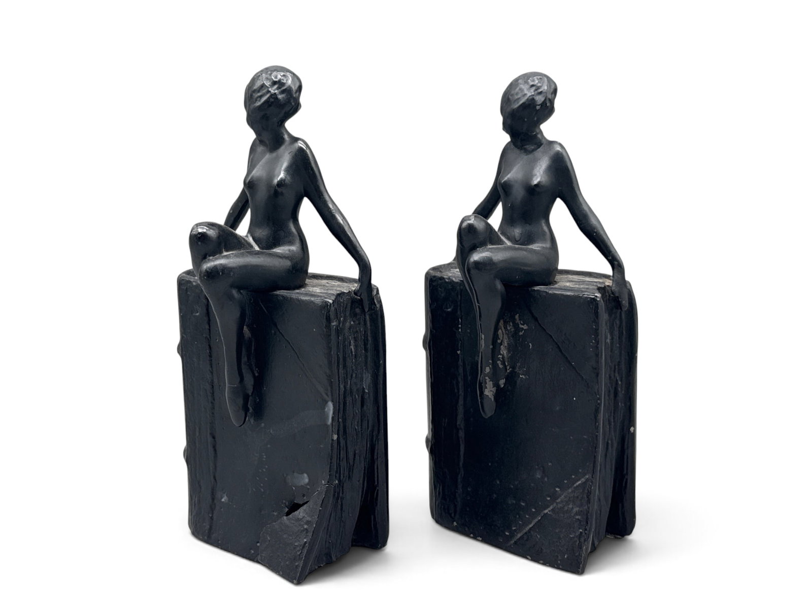 1930s Art Deco Figural Book Ends (1 of 5)