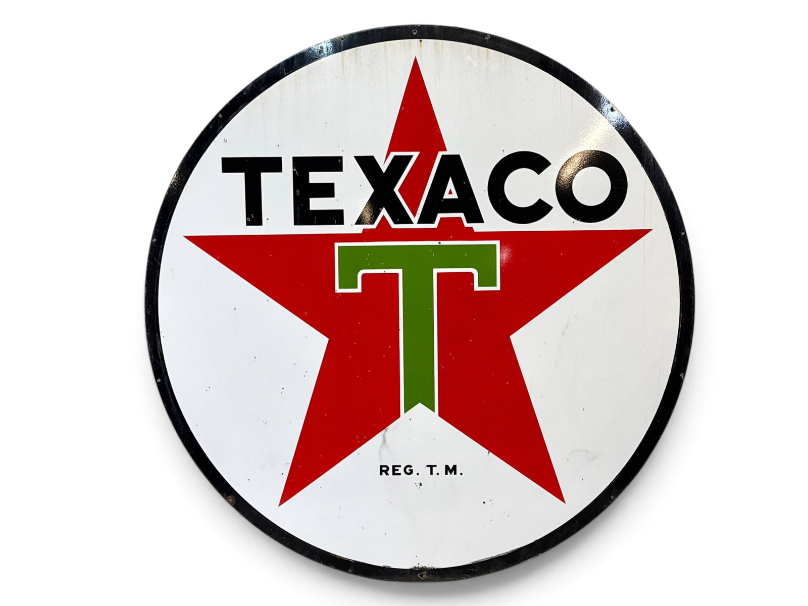 Texaco Gasoline Double-Sided Porcelain Advertising Sign (1 of 5)