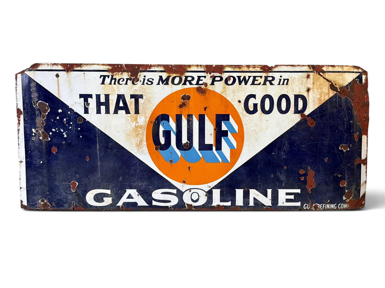 Gulf Gasoline Single-Sided Porcelain Advertising Sign (1 of 6)