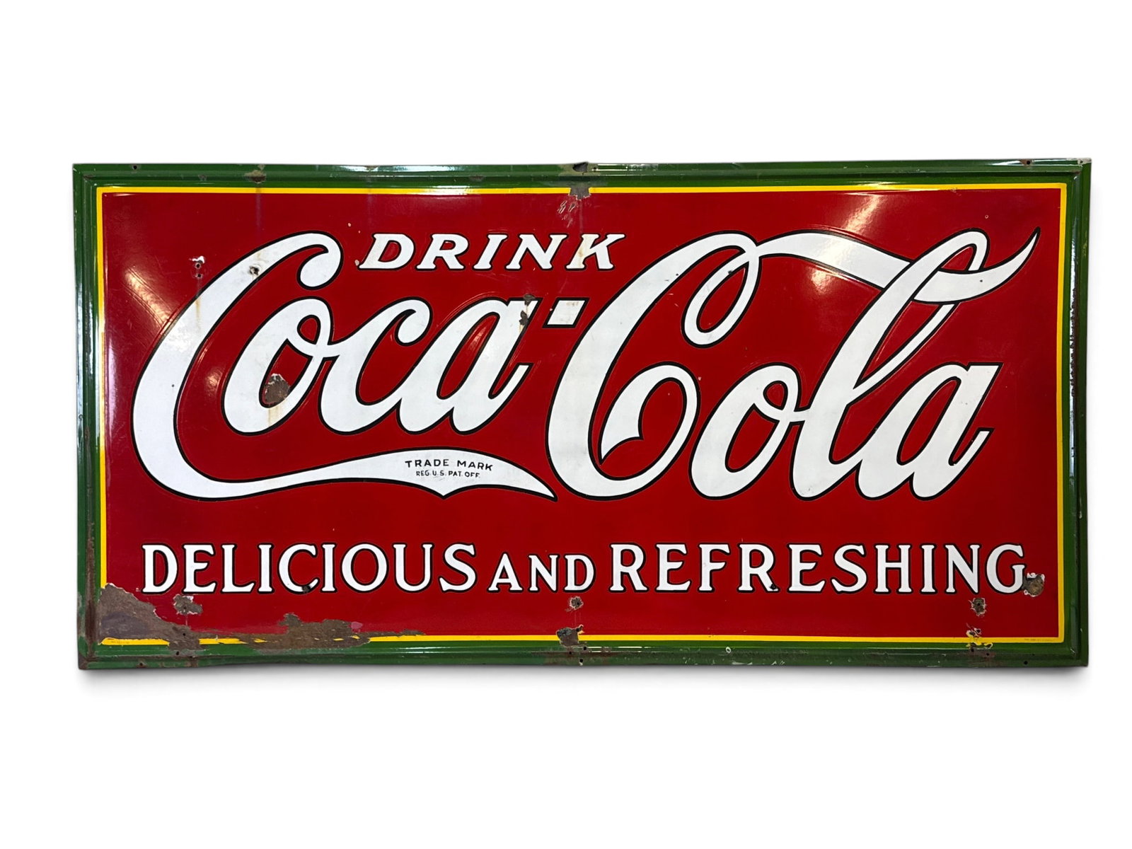 Drink Coca-Cola Single-Sided Porcelain Advertising Sign (1 of 10)