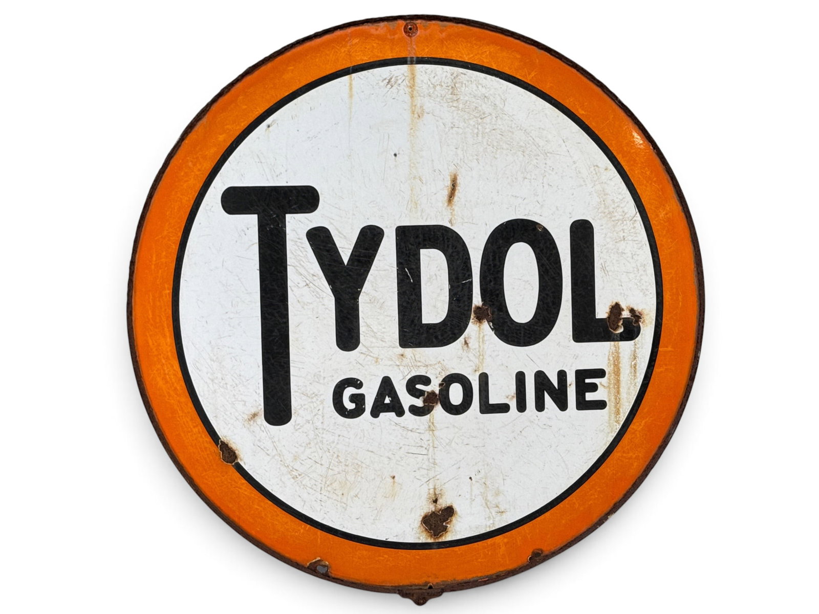 Tydol Gasoline Double-Sided Porcelain Advertising Sign (1 of 6)