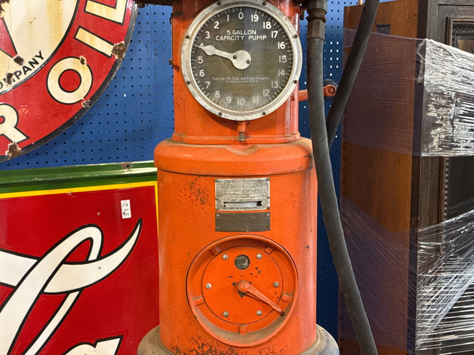 Tokheim Clock Face Gas Pump - 3