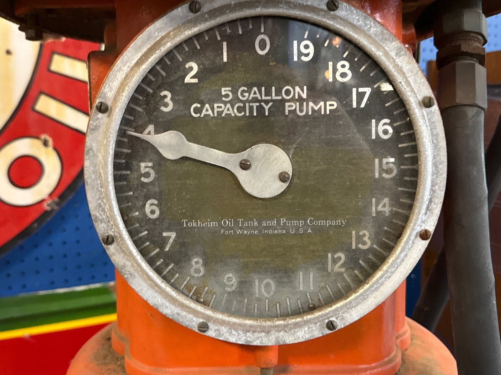 Tokheim Clock Face Gas Pump - 6