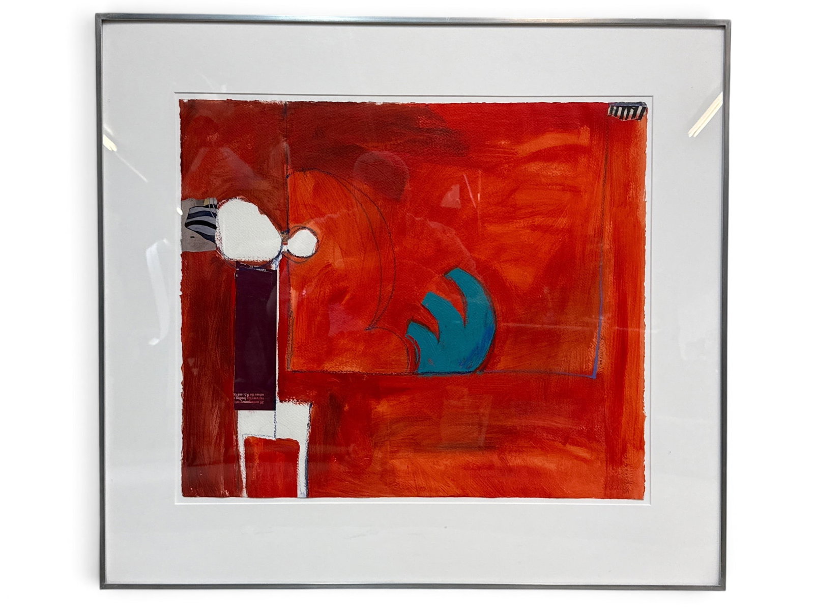 Dolores Poacelli Acrylic and Collage: The Waitress (1 of 4)