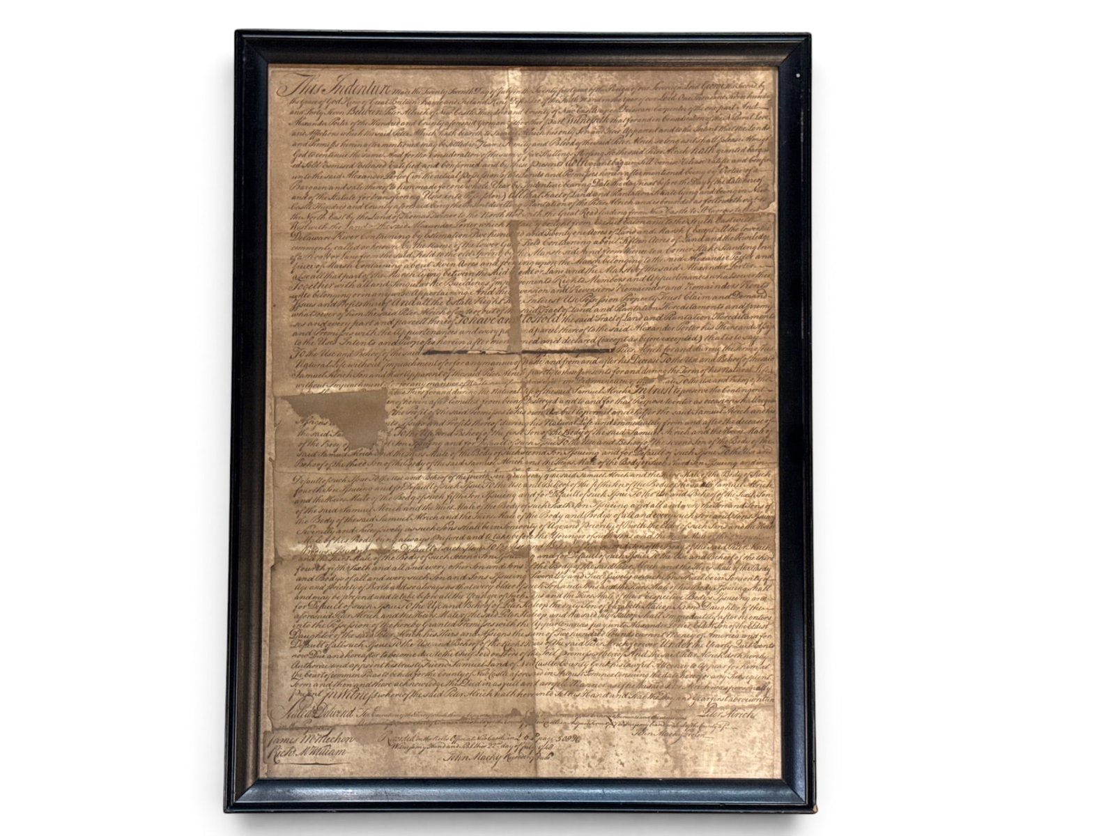 18th C. New Castle, Delaware Indenture (1 of 7)
