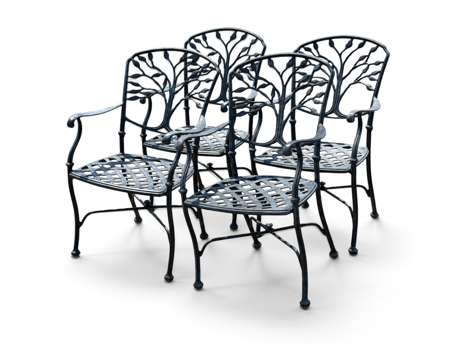 Four Woodard Heritage Tree of Life Patio Armchairs (1 of 3)
