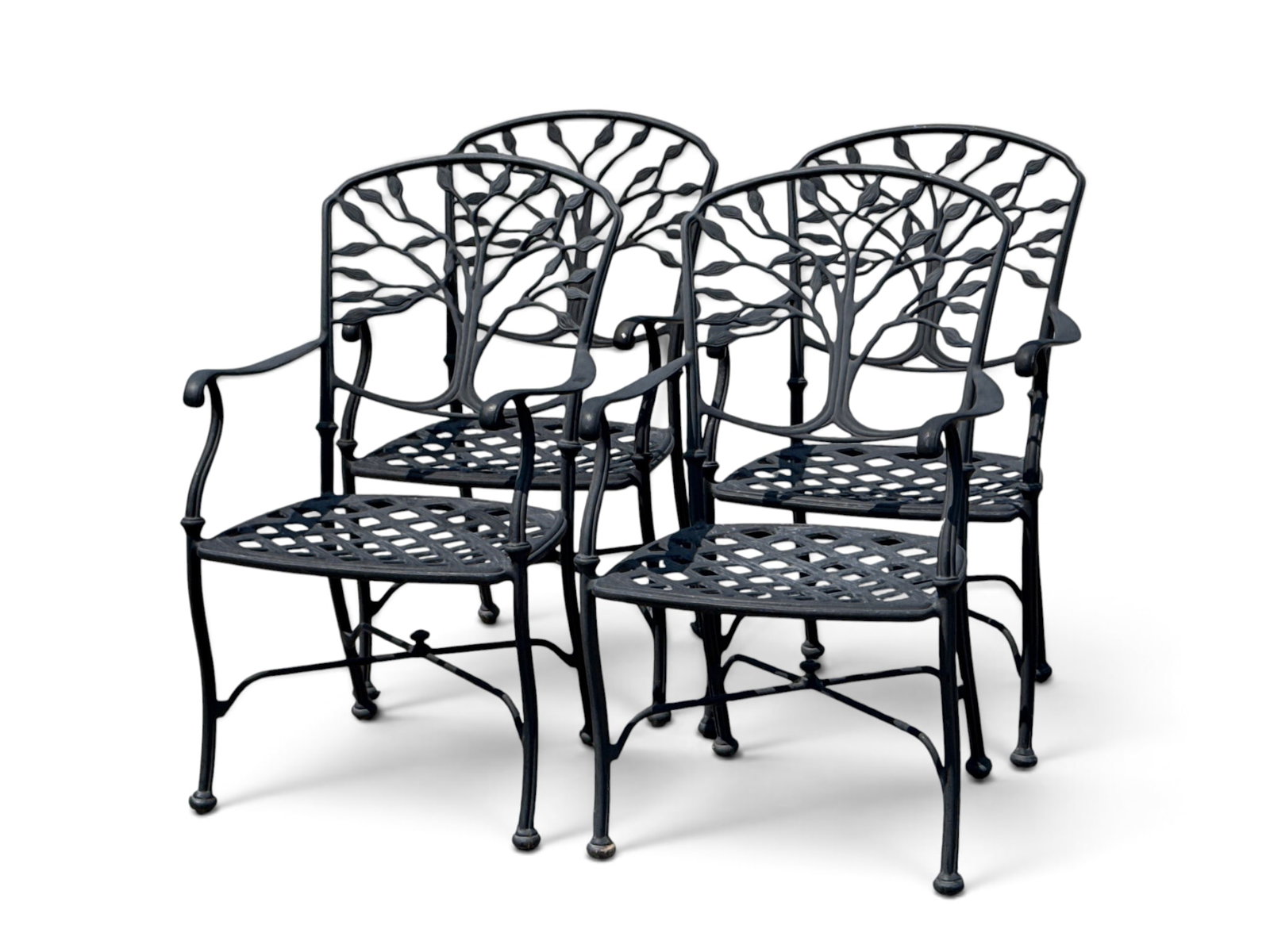 Four Woodard Heritage Tree of Life Patio Armchairs (1 of 4)