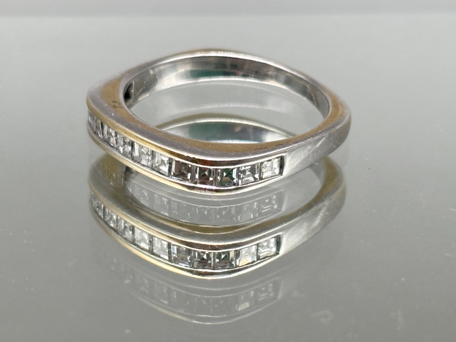 Three 14K Stack Rings: Sapphire, Diamond, and Ruby - 3