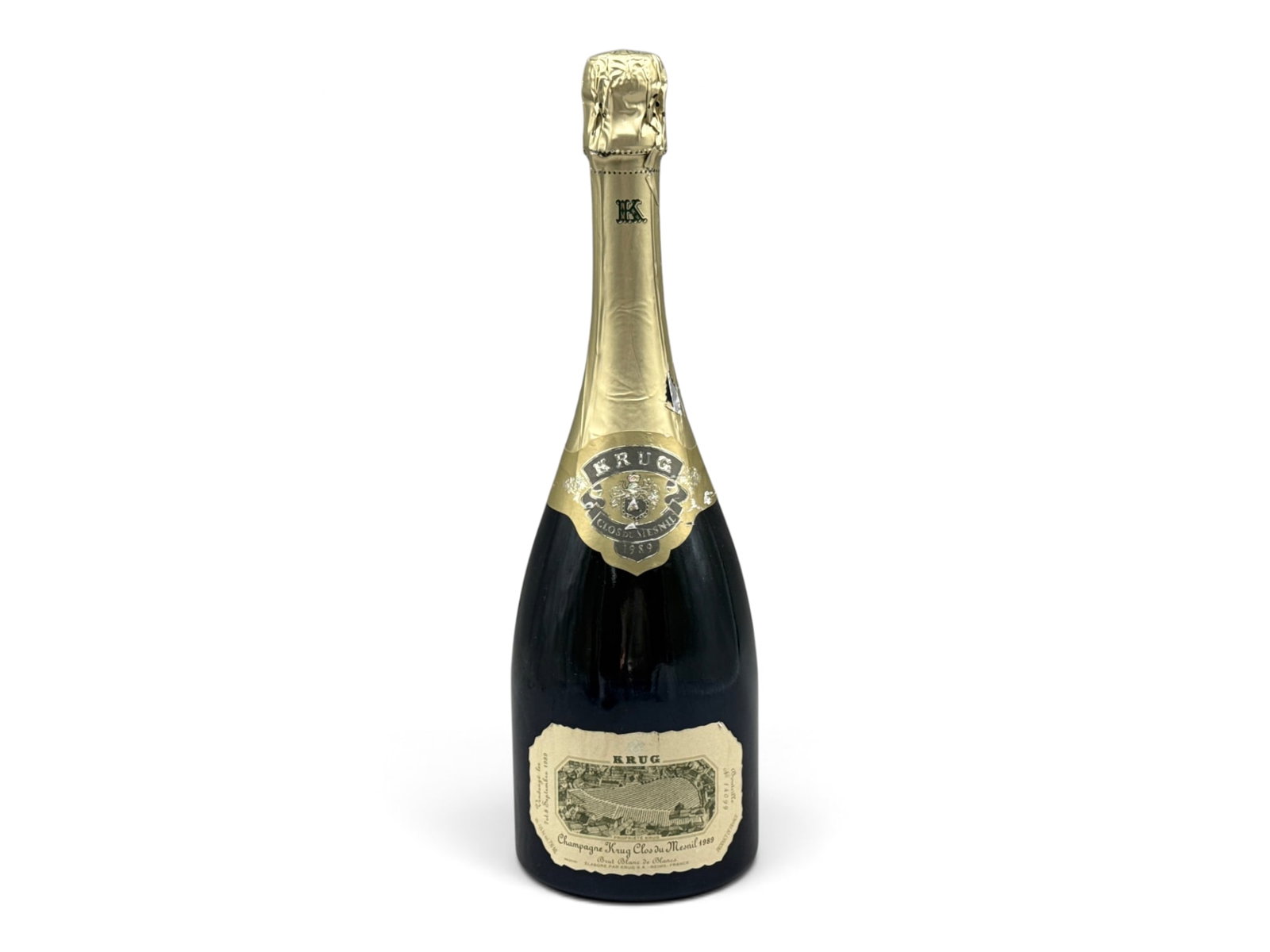 Estate Bottle of 1989 Krug Clos du Mesnil Champagne (1 of 6)