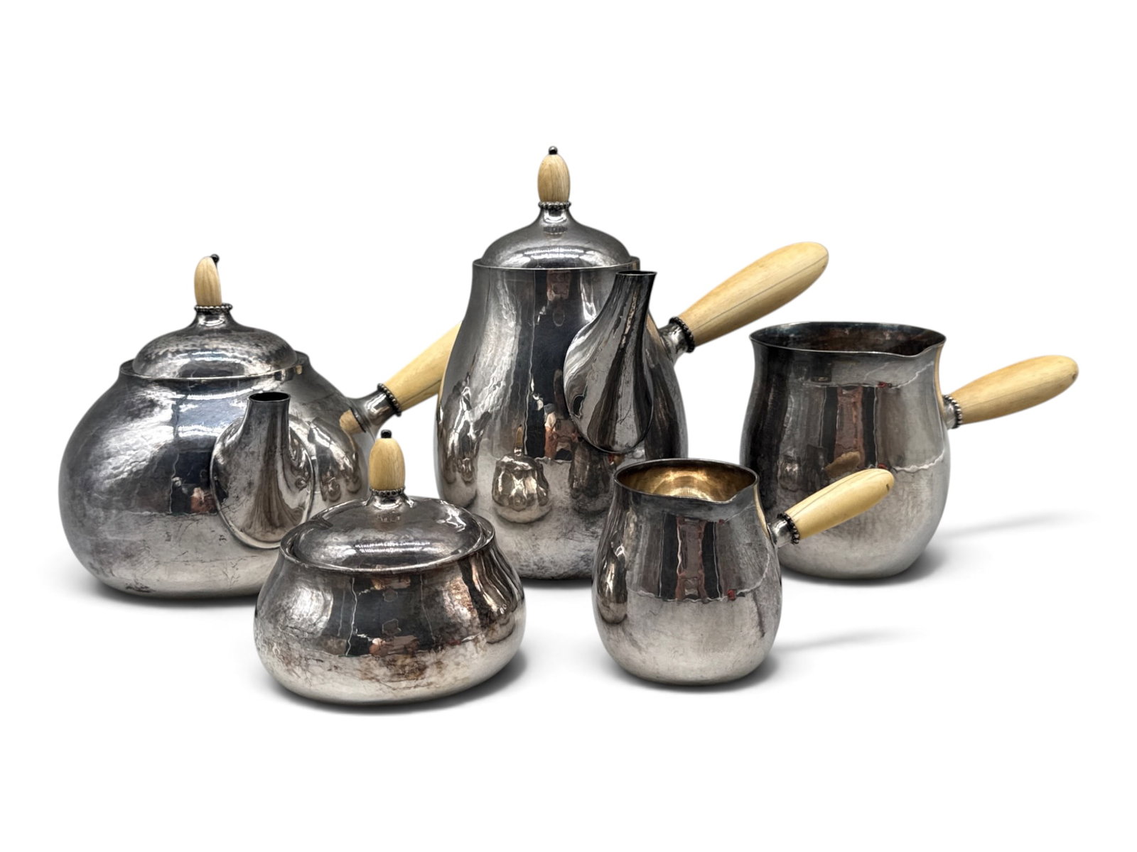 Georg Jensen Model 80 Sterling Tea Set (1 of 11)