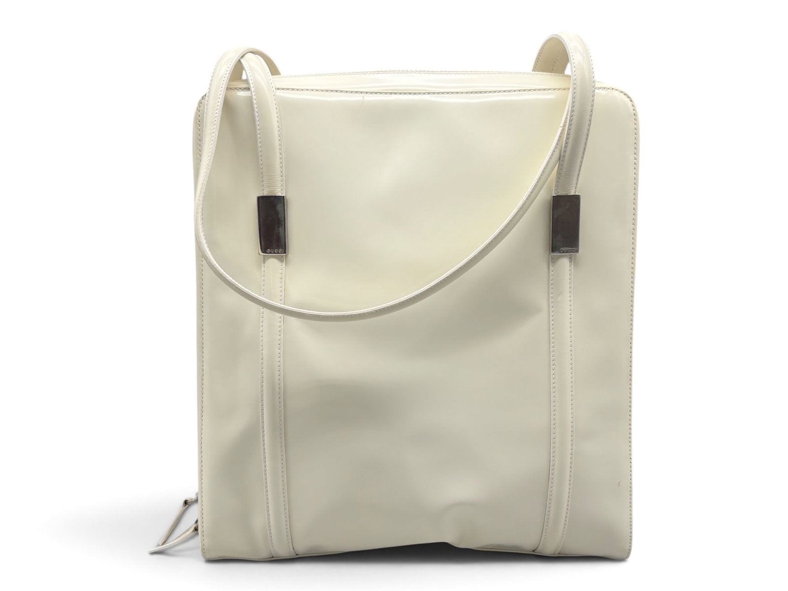 Gucci Cream Patent Leather Shoulder Bag (1 of 8)