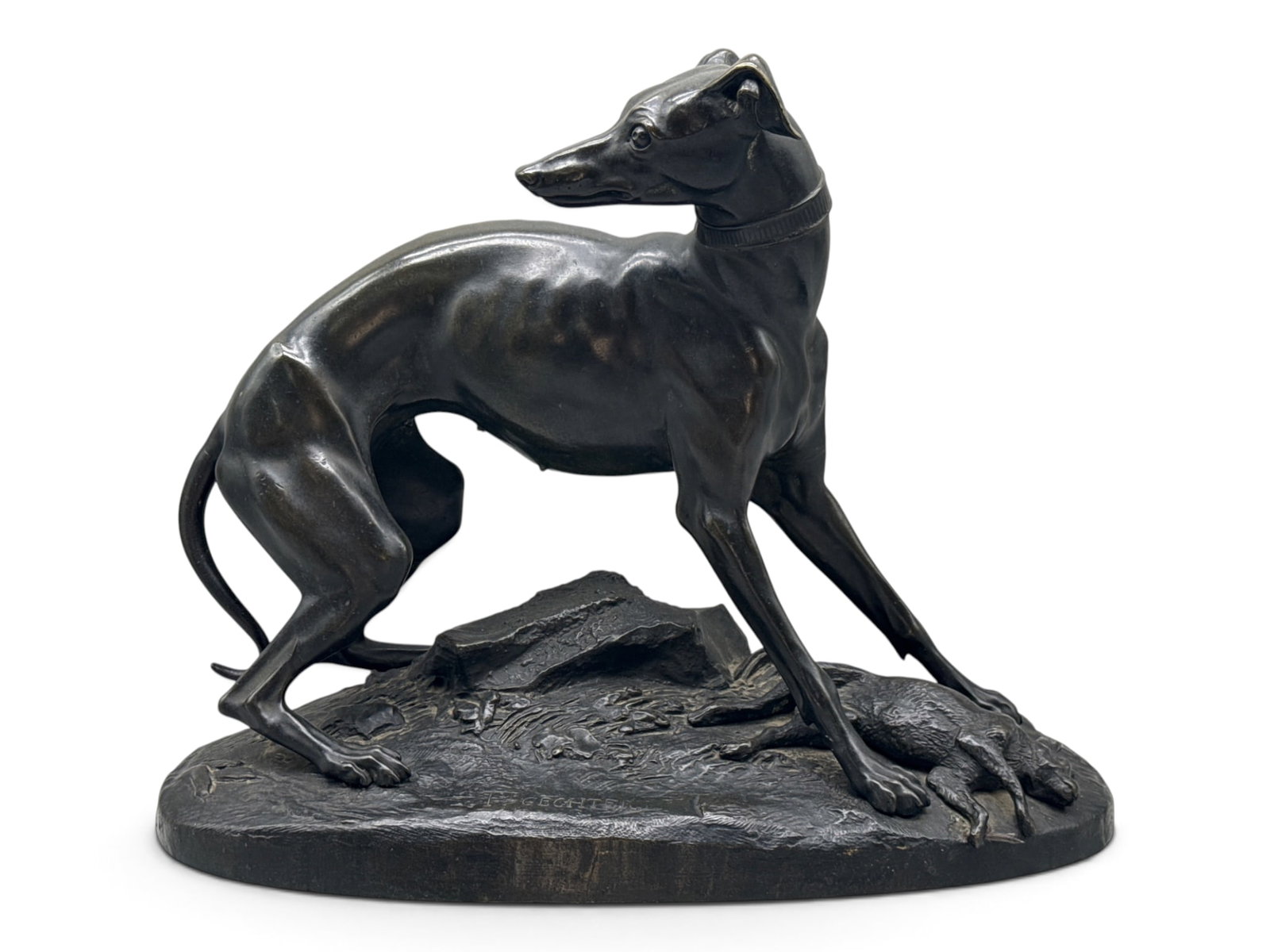 After Thomas Cechter Bronze Whippet Sculpture (1 of 10)