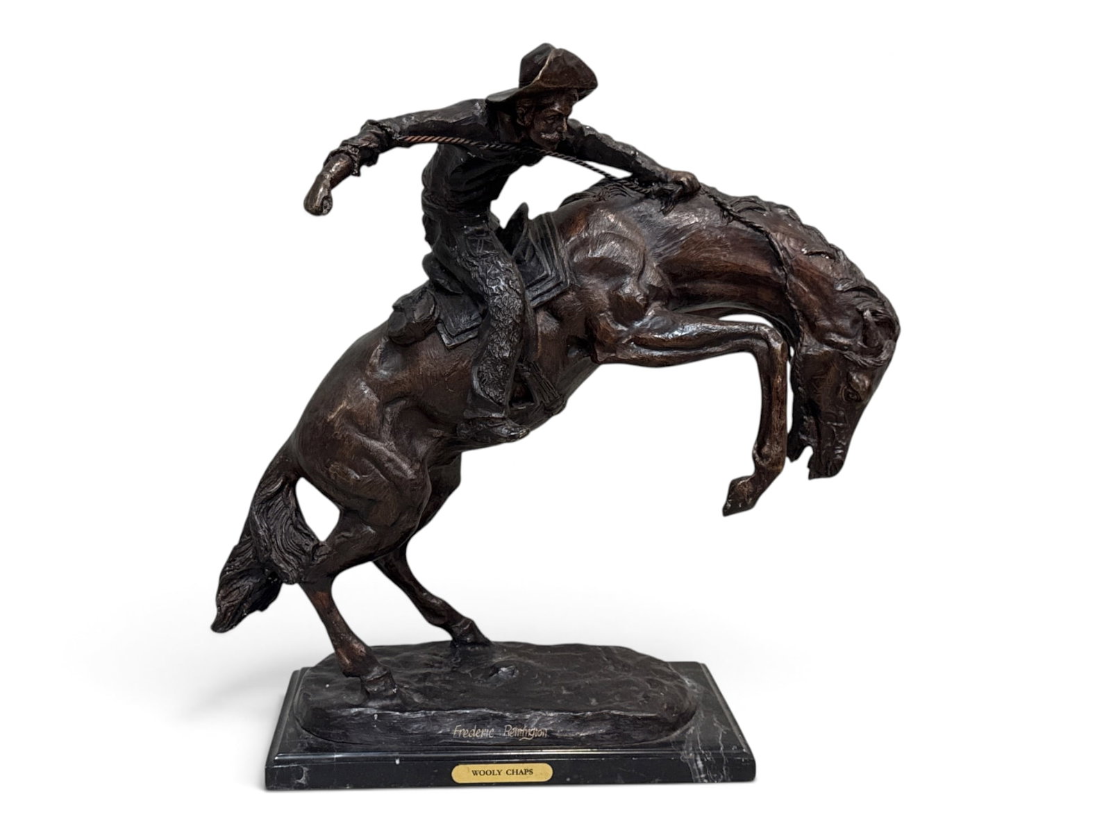 After Frederic Remington Bronze: Wooly Chaps (1 of 4)