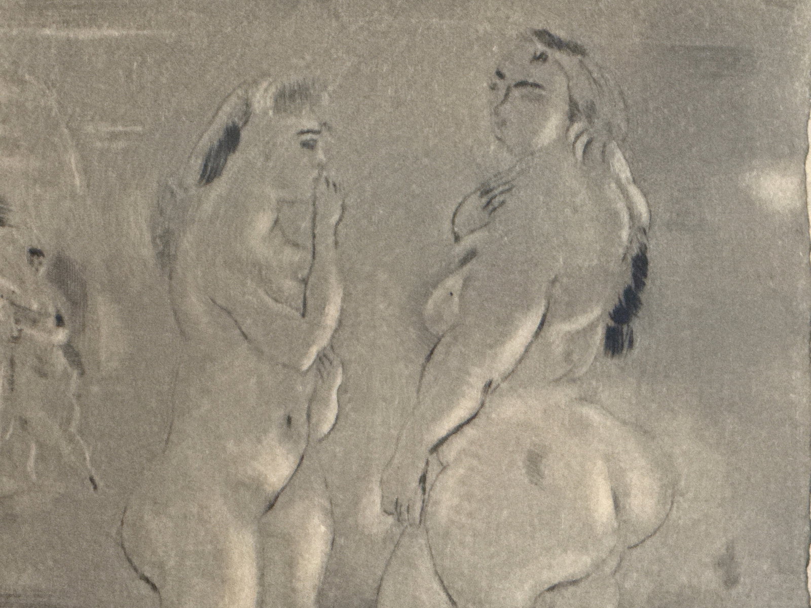 Jules Pascin Etching: Compassion - 3
