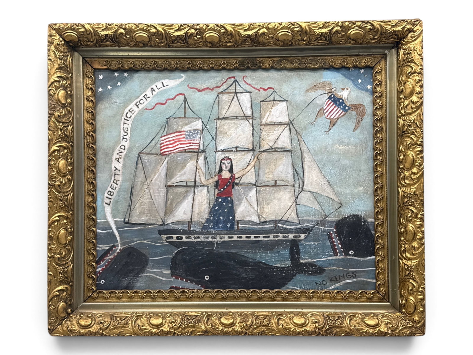 Melinda Kirkpatrick Painting/Panel: Liberty and Justice for All (1 of 4)