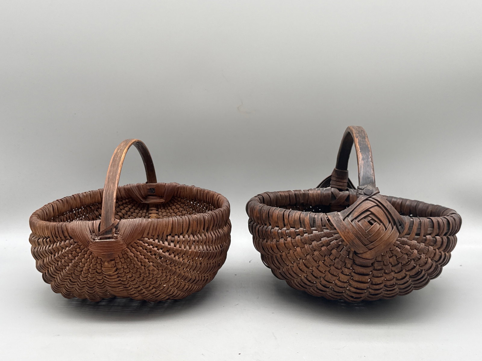 Four 19th C. Split Woven Baskets - 2