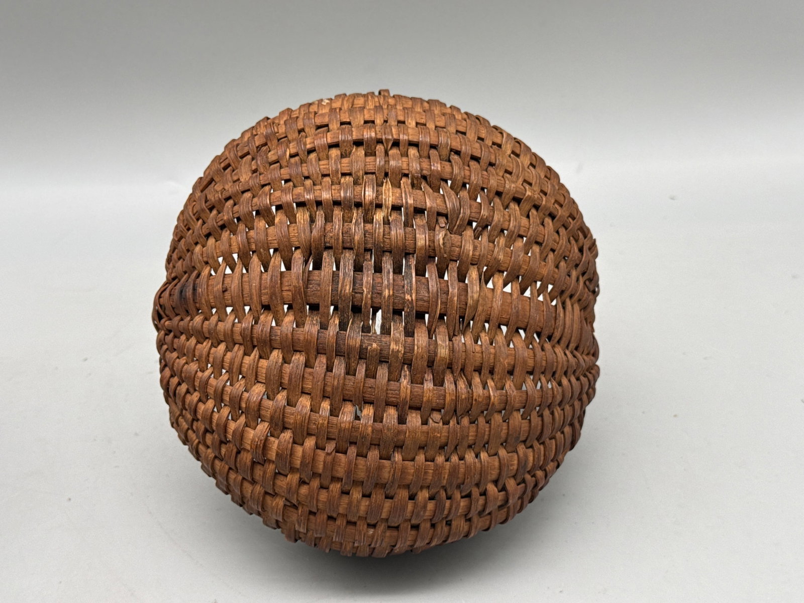 Four 19th C. Split Woven Baskets - 7