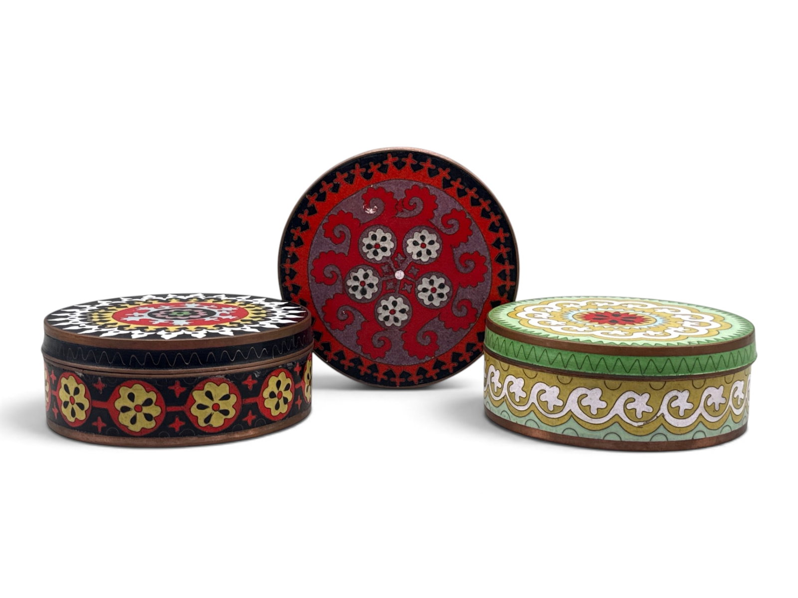 Three Fabienne Jouvin Cloisonne Vessels (1 of 10)