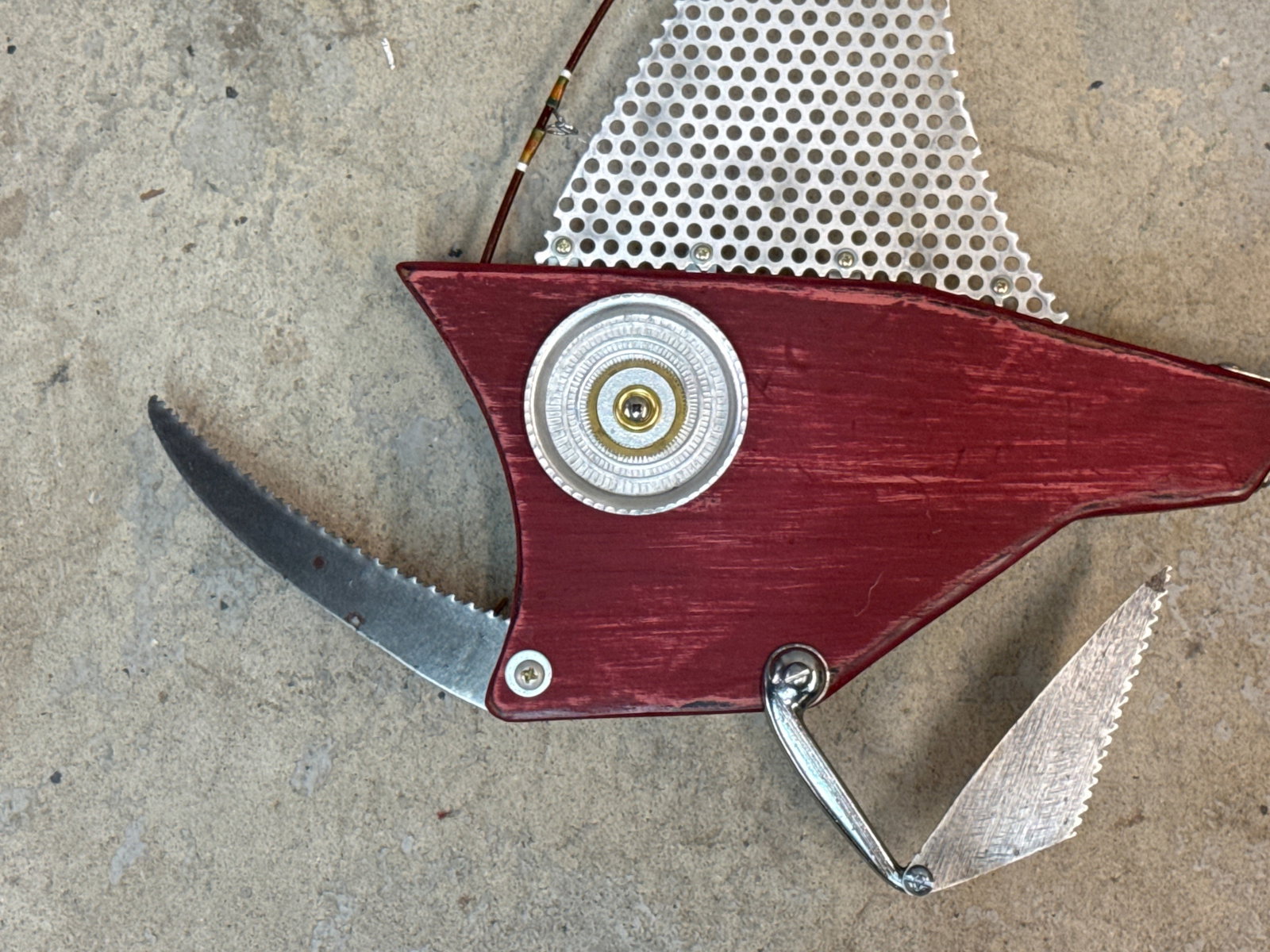 Brian Marshall Found Object Sculpture: Ruby - 2