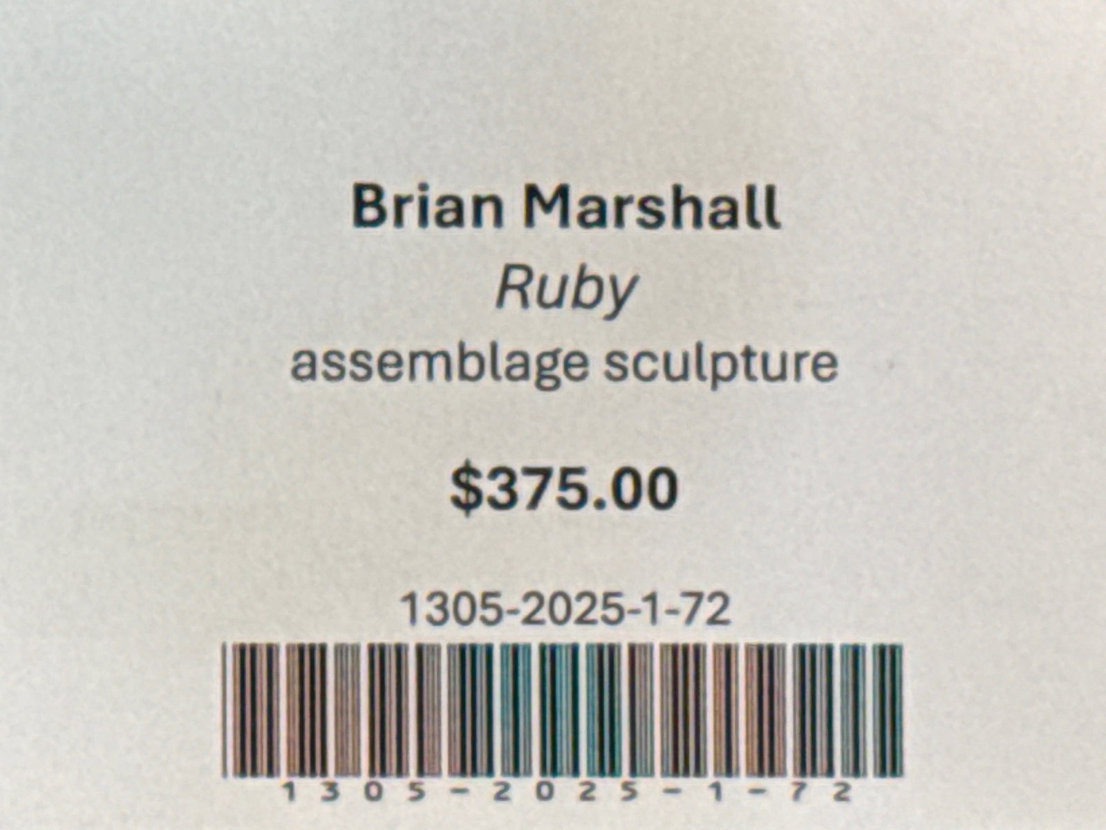 Brian Marshall Found Object Sculpture: Ruby - 6