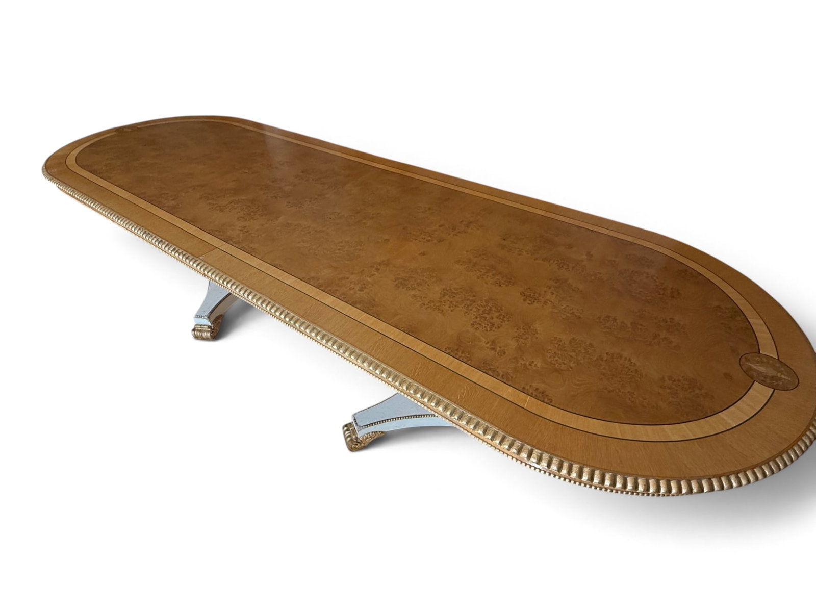 Regency-style Double Pedestal Extension Dining Table (1 of 8)