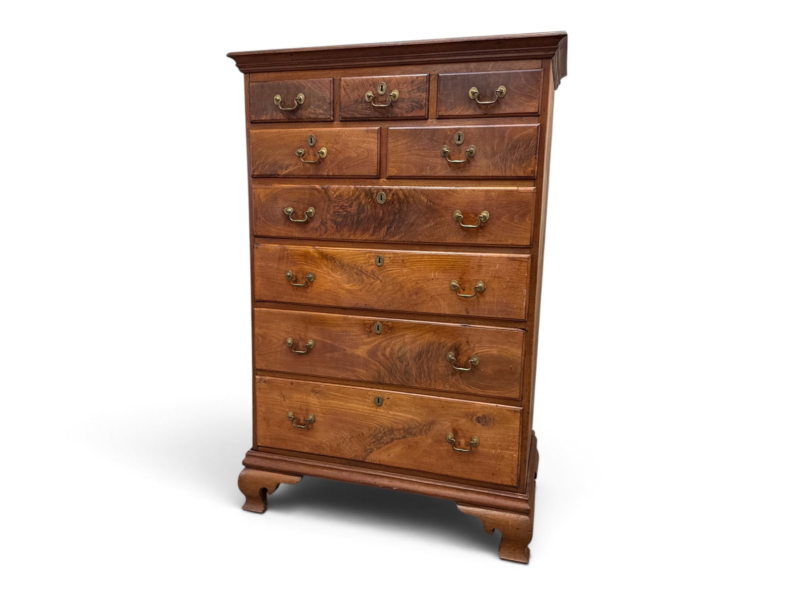 Pennsylvania Chippendale Walnut Tall Chest (1 of 9)