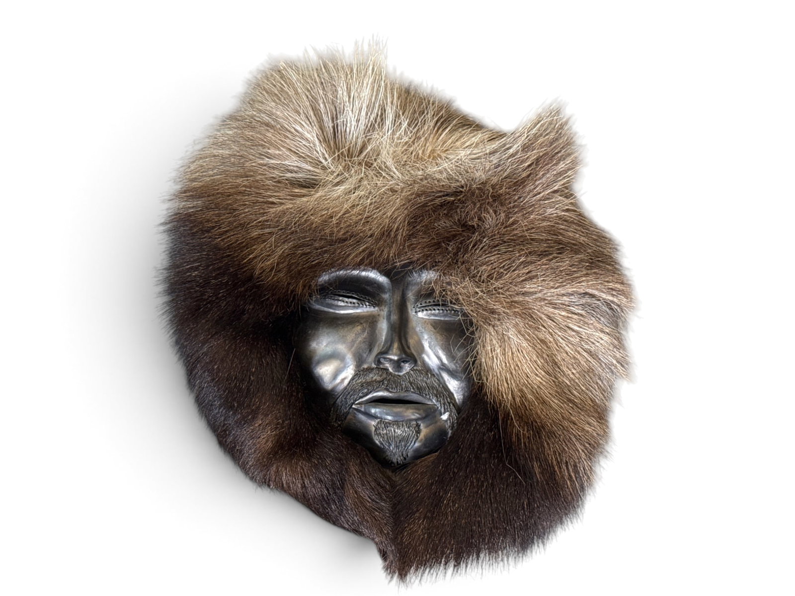 IRA Pottery Fur Lined Mask (1 of 3)