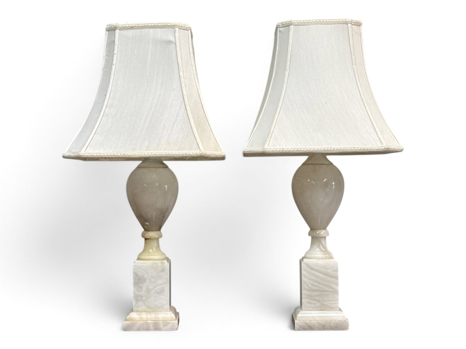 Pair of Alabaster Table Lamps (1 of 7)
